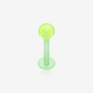 Basic UV Acrylic Flexible Shaft Labret-Light Green